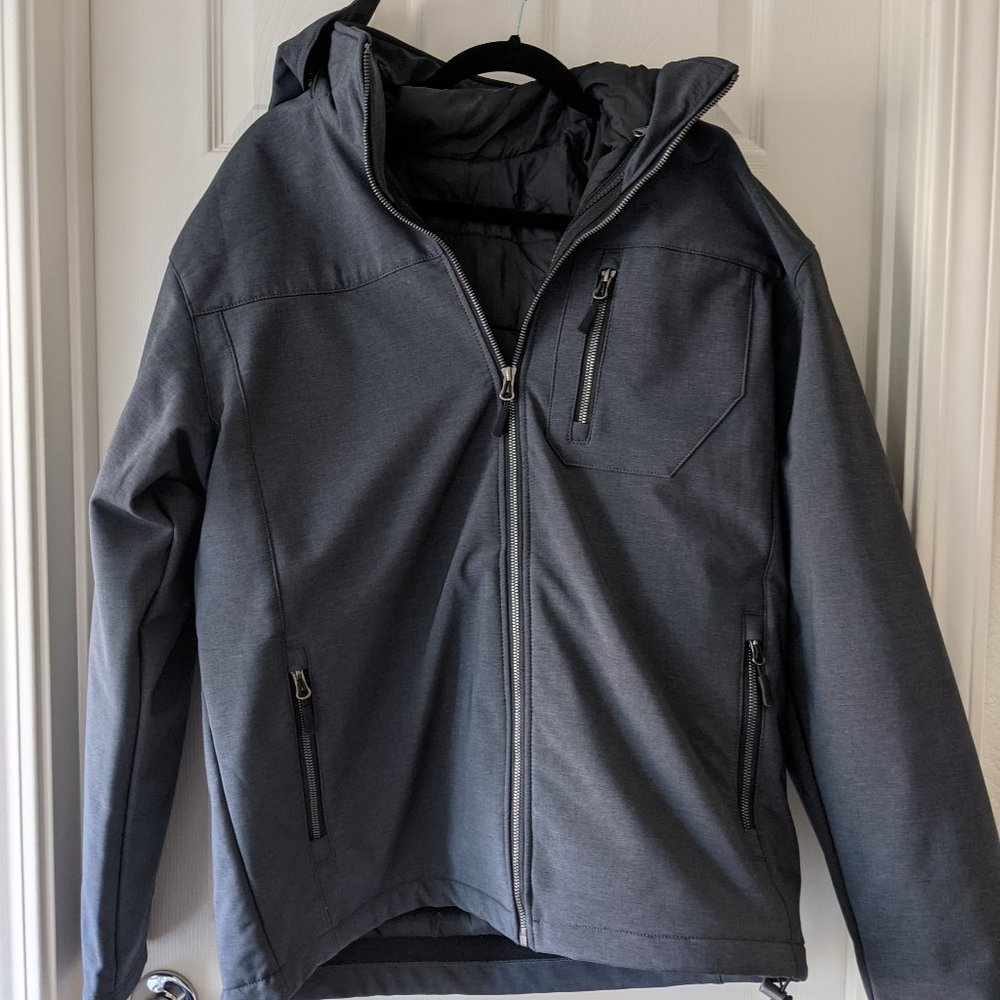 Medium 3-in-1 men's jacket, grey